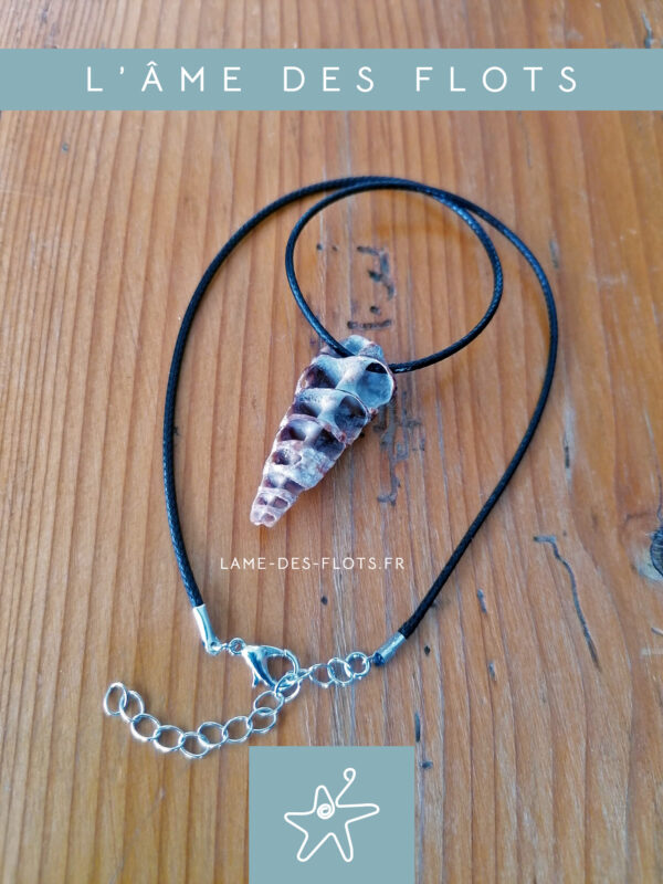 Collier coquillage "jardin secret"