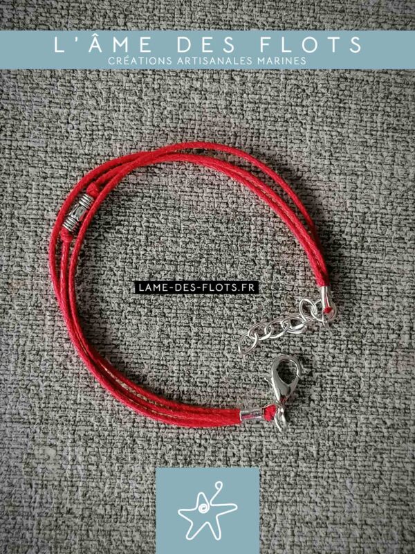 Bracelet 3 fis perle ethnique – Image 2